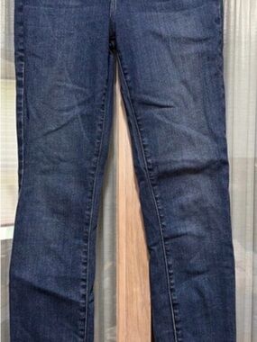 Dark Blue Straight-Leg Jeans